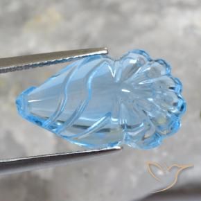 Topaze Bleu ciel naturelle Fantaisie, 12.94 ct, Transparent