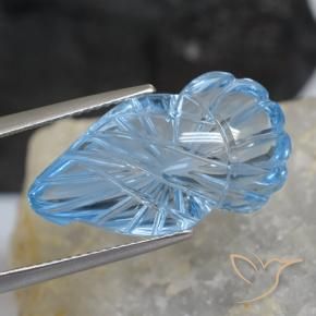 Topaze Bleu ciel naturelle Fantaisie, 16.56 ct, Transparent
