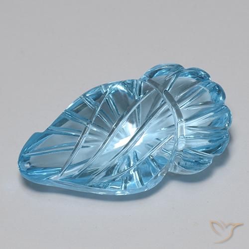 Topaze Bleu Suisse naturelle Fantaisie, 18.54 ct, Transparent
