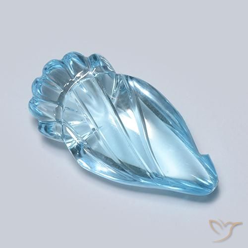 Topaze Bleu Suisse naturelle Fantaisie, 11.26 ct, Transparent