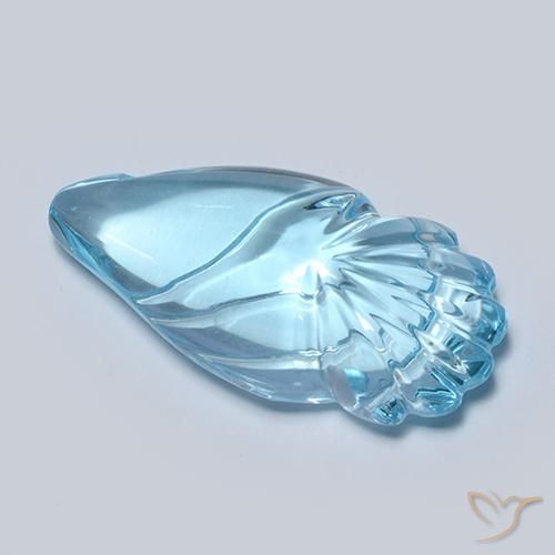 Topaze Bleu Suisse naturelle Fantaisie, 11.26 ct, Transparent