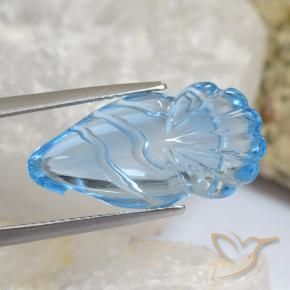 Topaze Bleu ciel naturelle Fantaisie, 14.16 ct, Transparent