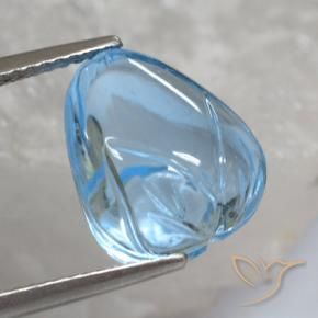 Topaze Bleu ciel naturelle Fantaisie, 11.83 ct, Transparent