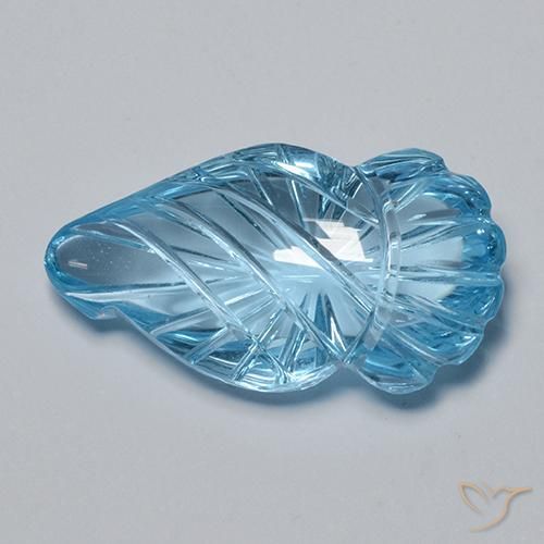 Topaze Bleu Suisse naturelle Fantaisie, 16.79 ct, Transparent