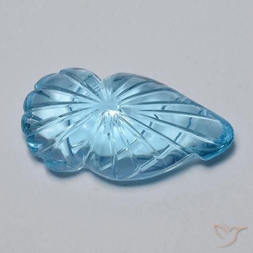 Topaze Bleu Suisse naturelle Fantaisie, 16.79 ct, Transparent