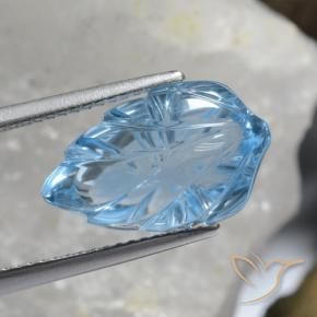 Topaze Bleu ciel naturelle Fantaisie, 8.99 ct, Transparent