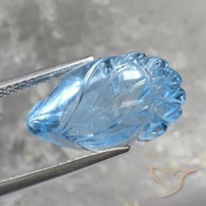 Topaze Bleu Suisse naturelle Fantaisie, 12.38 ct, Transparent