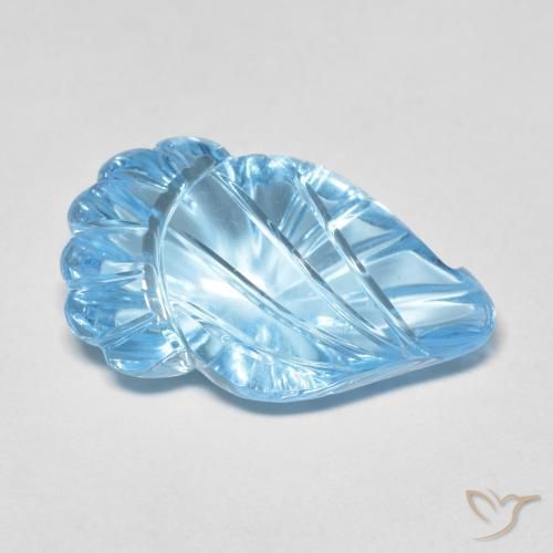 Topaze Bleu ciel naturelle Fantaisie, 12.83 ct, Transparent