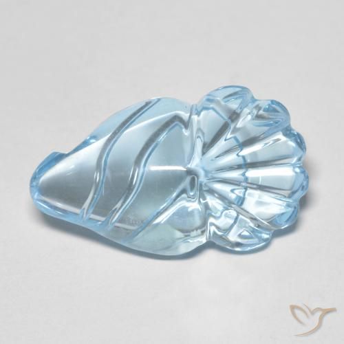 Topaze Bleu Suisse naturelle Fantaisie, 12.80 ct, Transparent