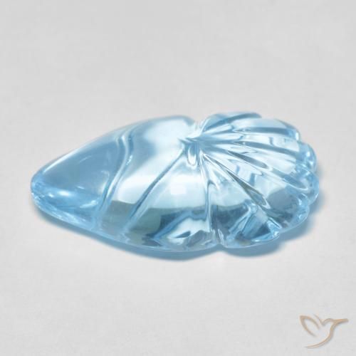 Topaze Bleu Suisse naturelle Fantaisie, 12.80 ct, Transparent