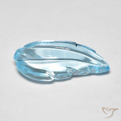 Topaze Bleu Suisse naturelle Fantaisie, 7.33 ct, Transparent