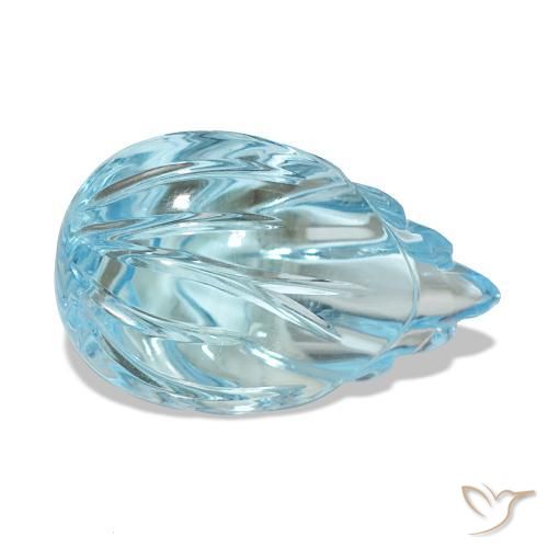 Topaze Bleu Suisse naturelle Fantaisie, 12.09 ct, Transparent