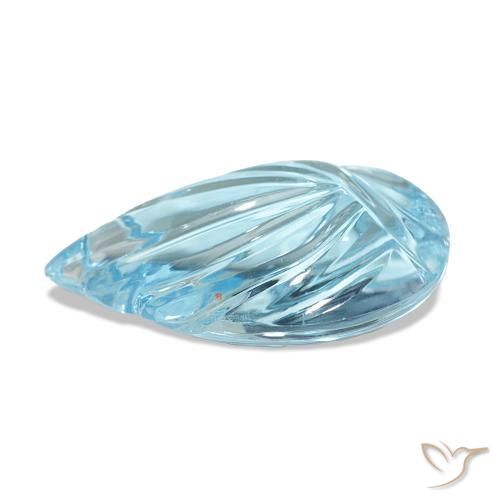 Topaze Bleu Suisse naturelle Fantaisie, 12.09 ct, Transparent