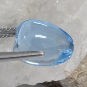 Topaze Bleu ciel naturelle Fantaisie, 12.18 ct, Transparent