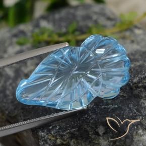 Topaze Bleu Suisse naturelle Fantaisie, 15.08 ct, Transparent