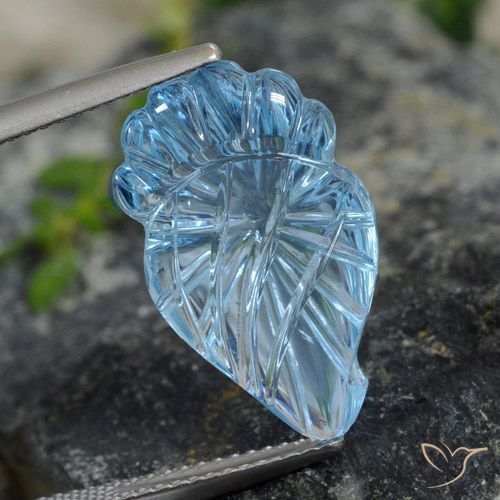 9.99ct Naturel Bleu ciel Topaze, Fantaisie, Transparent