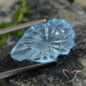Topaze Bleu ciel naturelle Fantaisie, 9.99 ct, Transparent