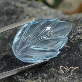 Topaze Bleu Suisse naturelle Taille Fleur, 9.19 ct, Transparent