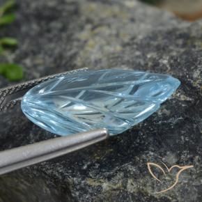 Topaze Bleu Suisse naturelle Taille Fleur, 9.19 ct, Transparent