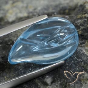Topaze Bleu Suisse naturelle Fantaisie, 7.25 ct, Transparent