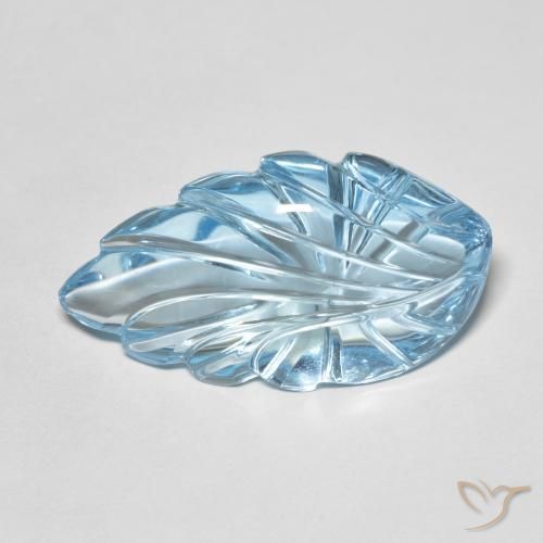 24.36ct Naturel Bleu Suisse Topaze, Fantaisie, Transparent