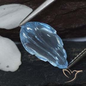 Topaze Bleu ciel naturelle Fantaisie, 6.11 ct, Transparent