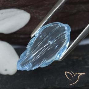 Topaze Bleu ciel naturelle Fantaisie, 6.11 ct, Transparent