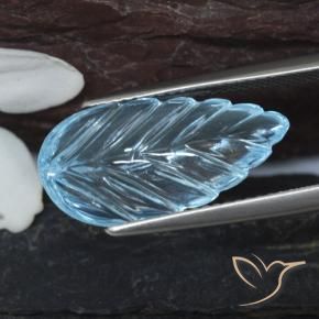 Topaze Bleu Suisse naturelle Fantaisie, 6.89 ct, Transparent