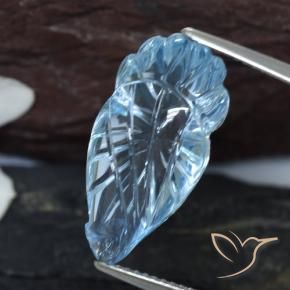Topaze Bleu Suisse naturelle Fantaisie, 12.84 ct, Transparent