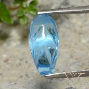 Topaze Bleu Suisse naturelle Fantaisie, 4.11 ct, Transparent