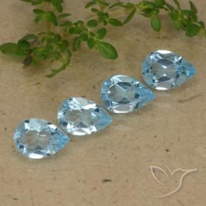 Shop natural 2.92ct Bleu ciel Topaze gems, En forme de poire, from Brésil at GemSelect. In stock, global shipping!