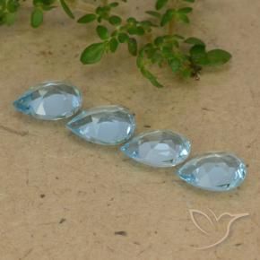 Shop natural 2.92ct Bleu ciel Topaze gems, En forme de poire, from Brésil at GemSelect. In stock, global shipping!