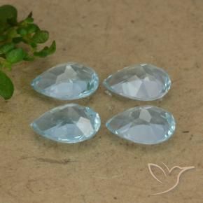 Shop natural 3.19ct Bleu ciel Topaze gems, En forme de poire, from Brésil at GemSelect. In stock, global shipping!