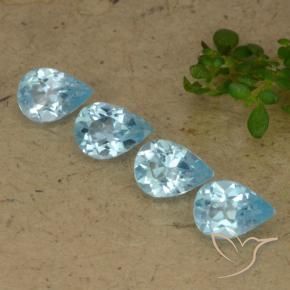 Shop natural 2.91ct Bleu ciel Topaze gems, En forme de poire, from Brésil at GemSelect. In stock, global shipping!