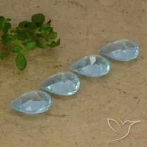 Shop natural 2.91ct Bleu ciel Topaze gems, En forme de poire, from Brésil at GemSelect. In stock, global shipping!