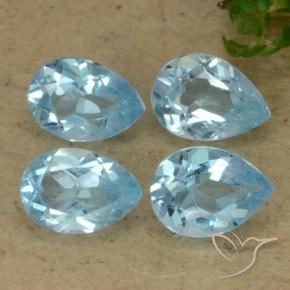 Shop natural 3.49ct Bleu ciel Topaze gems, En forme de poire, from Brésil at GemSelect. In stock, global shipping!