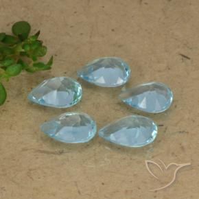 Shop natural 3.39ct Bleu Suisse Topaze gems, En forme de poire, from Brésil at GemSelect. In stock, global shipping!
