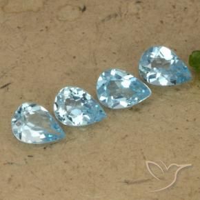Shop natural 3.01ct Bleu Suisse Topaze gems, En forme de poire, from Brésil at GemSelect. In stock, global shipping!