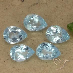 Shop natural 4.14ct Bleu ciel Topaze gems, En forme de poire, from Brésil at GemSelect. In stock, global shipping!