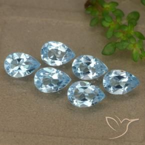 Shop natural 3.06ct Bleu ciel Topaze gems, En forme de poire, from Brésil at GemSelect. In stock, global shipping!