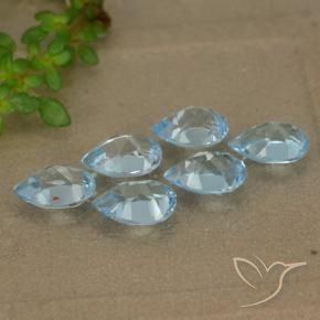 Shop natural 3.06ct Bleu ciel Topaze gems, En forme de poire, from Brésil at GemSelect. In stock, global shipping!