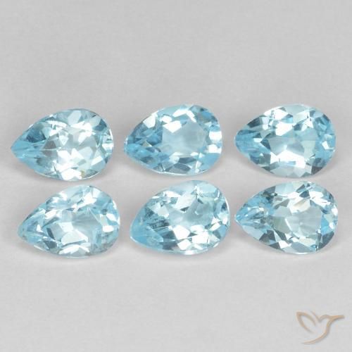 Shop natural 3.29ct Bleu ciel Topaze gems, En forme de poire, from Brésil at GemSelect. In stock, global shipping!