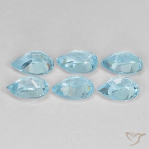 Shop natural 3.29ct Bleu ciel Topaze gems, En forme de poire, from Brésil at GemSelect. In stock, global shipping!