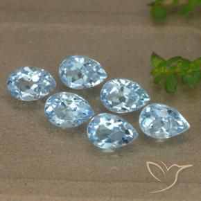 Shop natural 3.37ct Bleu ciel Topaze gems, En forme de poire, from Brésil at GemSelect. In stock, global shipping!