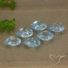 Shop natural 3.37ct Bleu ciel Topaze gems, En forme de poire, from Brésil at GemSelect. In stock, global shipping!