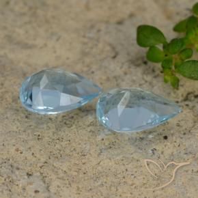 Shop natural 1.45ct Bleu ciel Topaze gems, En forme de poire, from Brésil at GemSelect. In stock, global shipping!