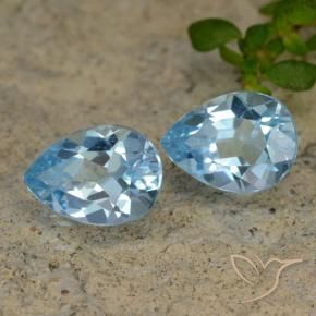 Shop natural 1.85ct Bleu ciel Topaze gems, En forme de poire, from Brésil at GemSelect. In stock, global shipping!