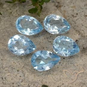 Shop natural 4.19ct Bleu Suisse Topaze gems, En forme de poire, from Brésil at GemSelect. In stock, global shipping!