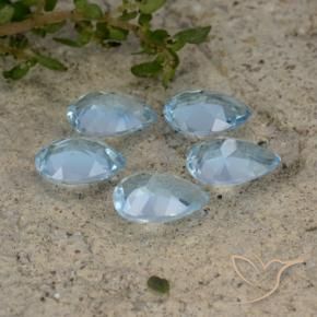 Shop natural 3.87ct Bleu ciel Topaze gems, En forme de poire, from Brésil at GemSelect. In stock, global shipping!