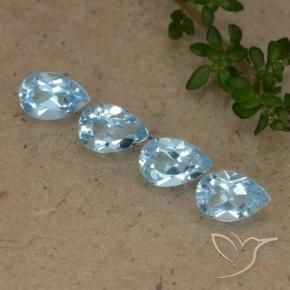Shop natural 2.27ct Bleu Suisse Topaze gems, En forme de poire, from Brésil at GemSelect. In stock, global shipping!